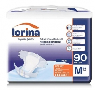 Lorina Medium Belbantlı Yetişkin Bezi 90 Adet