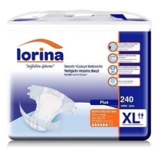 Lorina XLarge Belbantlı Yetişkin Bezi 240 Adet