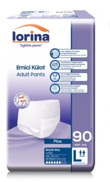 Lorina Large Emici Külot 90 Adet