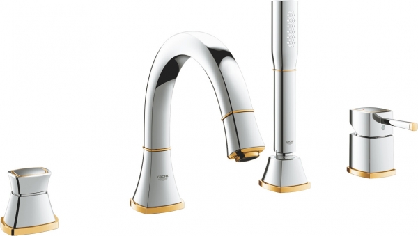 Grohe Grandera 19936IG0 Küvet Bataryası (Krom / Altın)