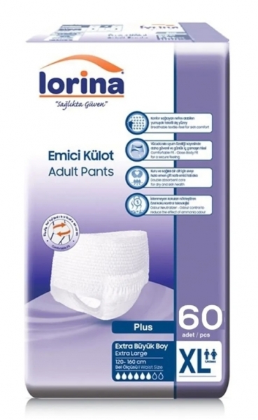 Lorina XLarge Emici Külot 60 Adet