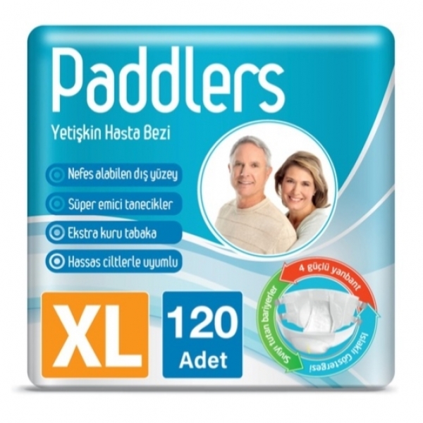 Paddlers XLarge Belbantlı Yetişkin Bezi 120 Adet