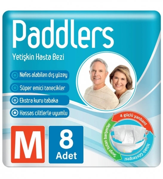 Paddlers Medium Belbantlı Yetişkin Bezi 8 Adet