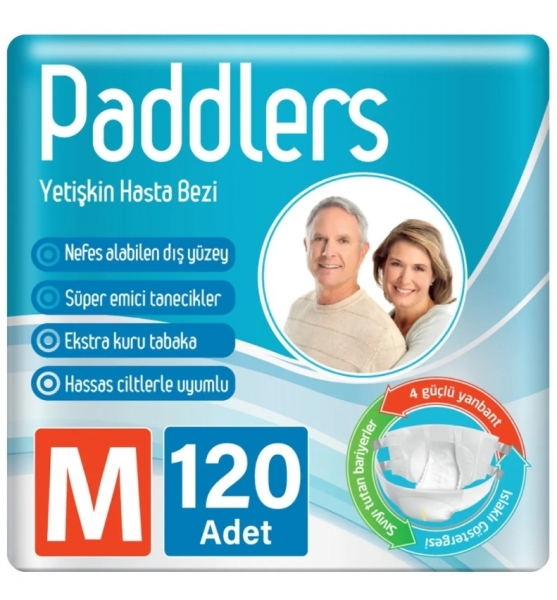 Paddlers Medium Belbantlı Yetişkin Bezi 120 Adet