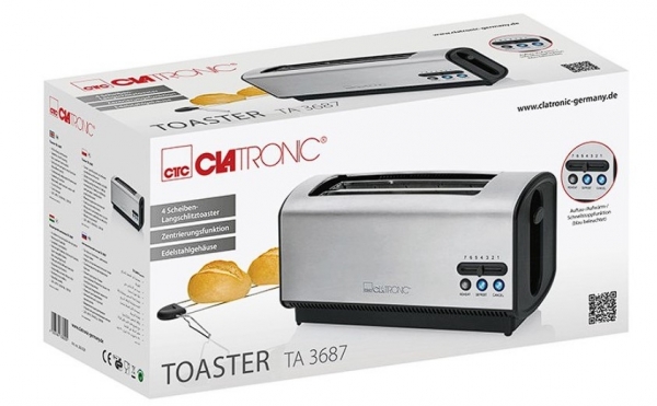 Clatronic TA-3687 Ekmek Kızartma Makinesi