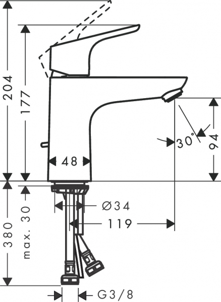 Hansgrohe Focus 31607000 Lavabo Bataryası