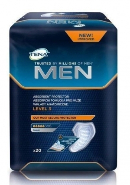 Tena Men Emici Koruma Level-3 Mesane Pedi 20 Adet