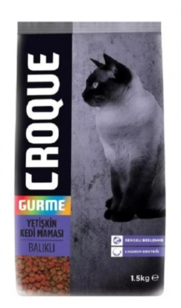 Croque Gurme Balıklı Yetişkin 1.5 kg Kedi Maması