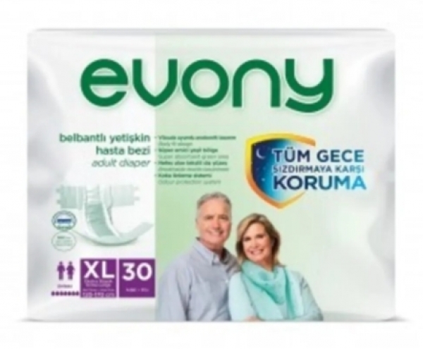 Evony XLarge Belbantlı Yetişkin Bezi 30 Adet