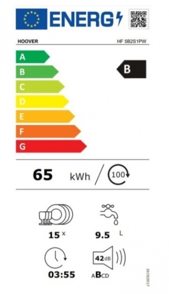 Hoover HF 5B2S1PW-17 Bulaşık Makinesi
