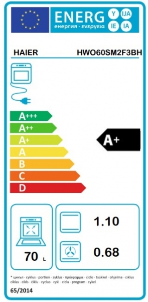 Haier HWO60SM2F3BH Ankastre Fırın