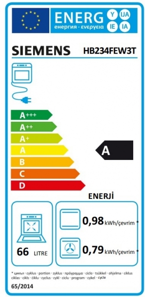 Siemens HB234FEW3T Ankastre Fırın