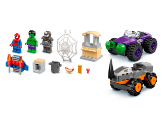 LEGO Marvel 10782 Hulk vs. Rhino Truck Showdown