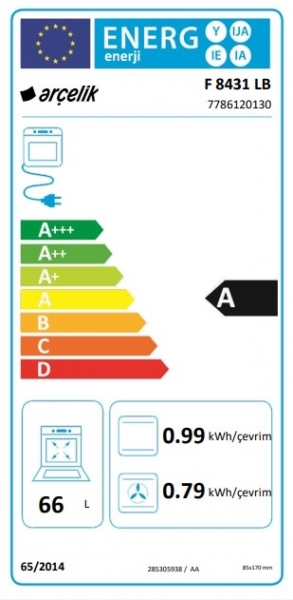 Arçelik F 8431 LB Solo Fırın