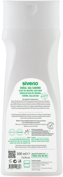 Siveno Zeytinyağlı Doğal Saç Sabunu Şampuan