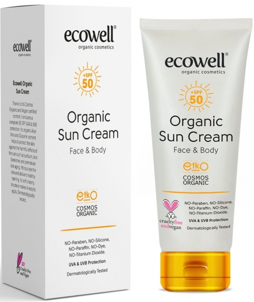 Ecowell Organik 50 SPF Güneş Kremi 110 gr
