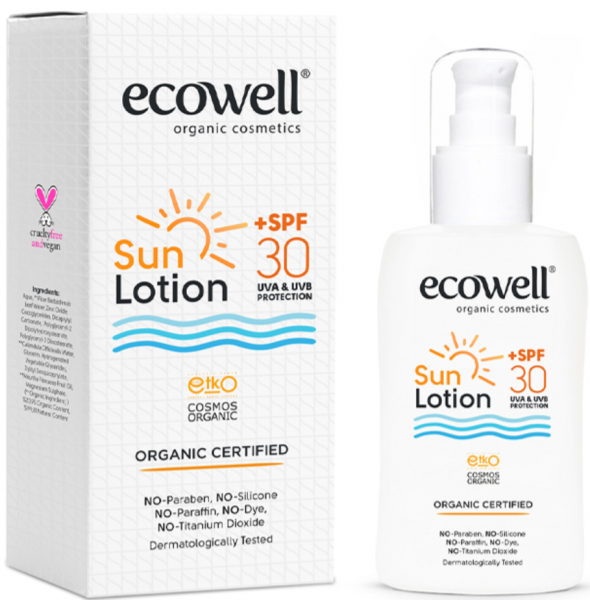 Ecowell Organik 30 SPF Güneş Losyonu 150 ml