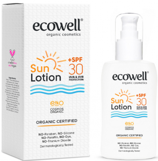 Ecowell Organik 30 SPF Güneş Losyonu 150 ml