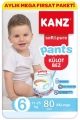Kanz Soft&Pure Külot 6 Beden 80 Adet Bebek Bezi