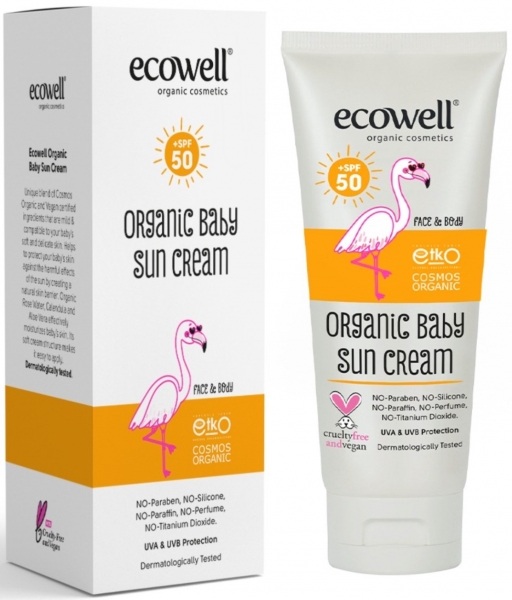 Ecowell Organik Bebek 50 Spf Güneş Kremi