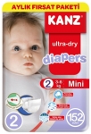 Kanz Ultra-Dry 2 Beden 152 Adet resim
