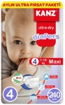 Kanz Ultra-Dry 4 Beden 240 Adet resim