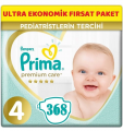 Prima Premium Care 4 Beden 368 Adet Bebek Bezi