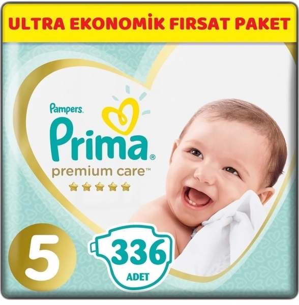 Prima Premium Care 5 Beden 336 Adet Bebek Bezi