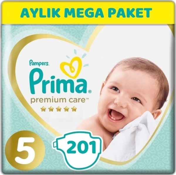 Prima Premium Care 5 Beden 201 Adet Bebek Bezi
