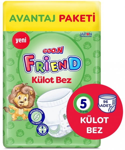 Goon Friend Külot Bez 5 Beden 96 Adet Bebek Bezi