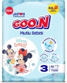 Goon Mutlu Bebek Külot Bez 3 Beden 36 Adet Bebek Bezi