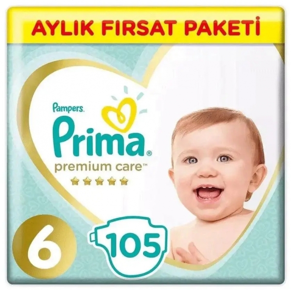 Prima Premium Care 6 Beden 105 Adet Bebek Bezi