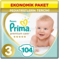 Prima Premium Care 3 Beden 104 Adet Bebek Bezi