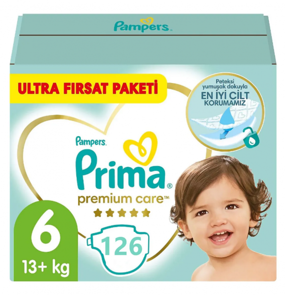 Prima Premium Care 6 Beden 126 Adet Bebek Bezi