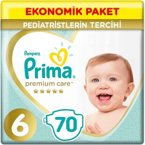 Prima Premium Care 6 Beden 70 Adet Bebek Bezi