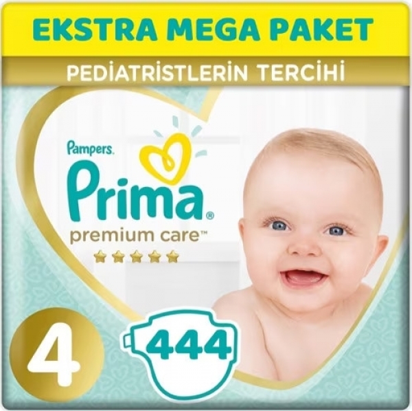 Prima Premium Care 4 Beden 444 Adet Bebek Bezi
