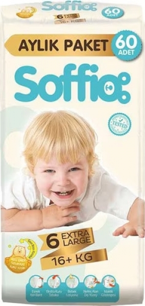 Soffio 6 Beden 60 Adet Bebek Bezi