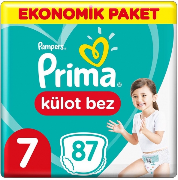 Prima Külot Bez 7 Beden 87 Adet Bebek Bezi