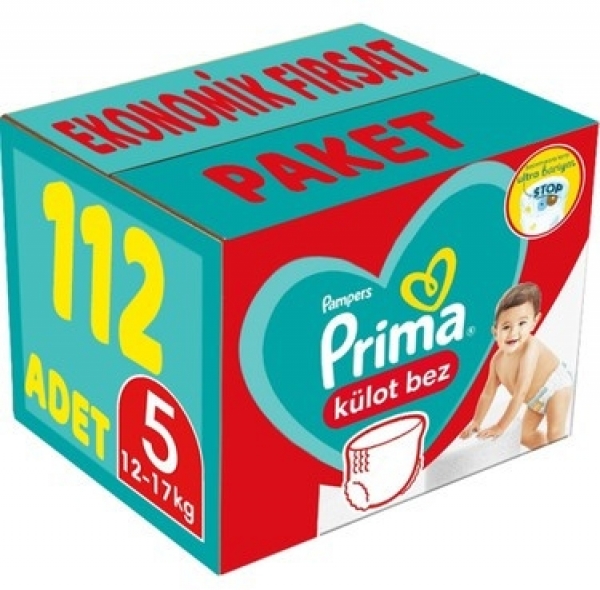 Prima Külot Bez 5 Beden 112 Adet Bebek Bezi