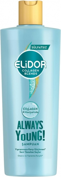 Elidor Collagen Blends Sülfatsız Always Young Onarıcı ve Yıpranma Karşıtı 350 ml Saç Kremi