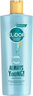 Elidor Collagen Blends Sülfatsız Always Young Onarıcı ve Yıpranma Karşıtı 350 ml Saç Kremi