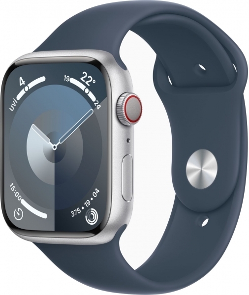 Apple Watch Series 9 Cellular 45mm Alüminyum Kasa ve Spor Kordon Akıllı Saat