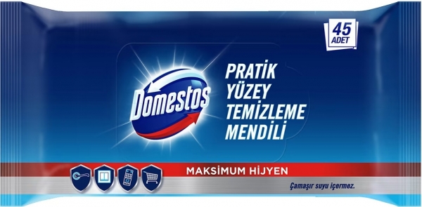 Domestos Maksimum Hijyen Yüzey Temizleme Mendili