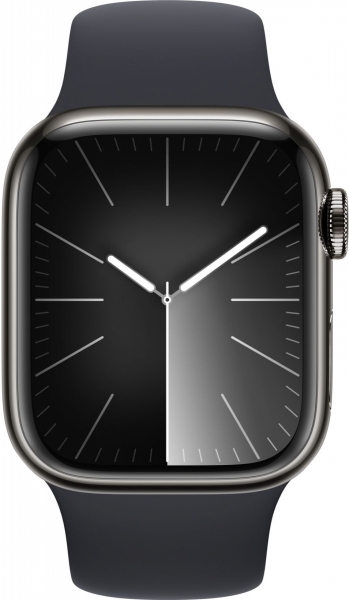 Apple Watch Series 9 Cellular 41mm Paslanmaz Çelik Kasa ve Spor Kordon Akıllı Saat