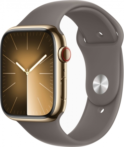 Apple Watch Series 9 Cellular 41mm Paslanmaz Çelik Kasa ve Spor Kordon Akıllı Saat