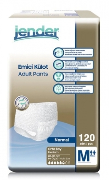 Jender Medium Emici Külot 120 Adet