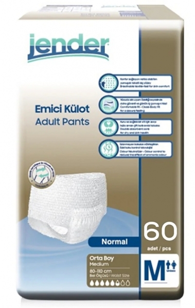 Jender Medium Emici Külot 60 Adet