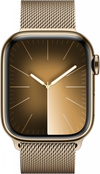 Apple Watch Series 9 Cellular 41mm Paslanmaz Çelik Kasa ve Milano Loop Akıllı Saat