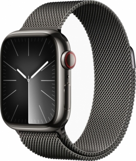 Apple Watch Series 9 Cellular 41mm Paslanmaz Çelik Kasa ve Milano Loop Akıllı Saat