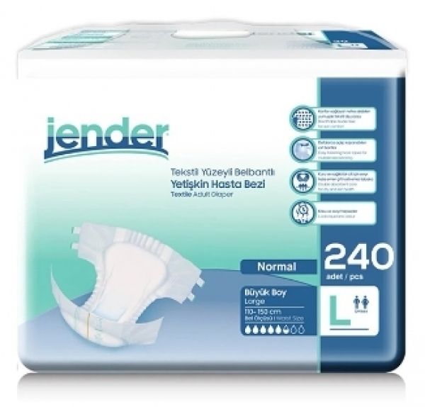 Jender Large Belbantlı Yetişkin Bezi 240 Adet